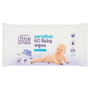 Little Ones Sensitive Baby Wipes x60