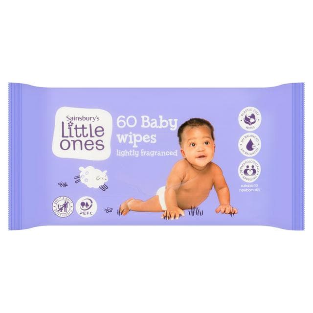 Little Ones Fragranced Baby Wipes x60 - gallery image 1