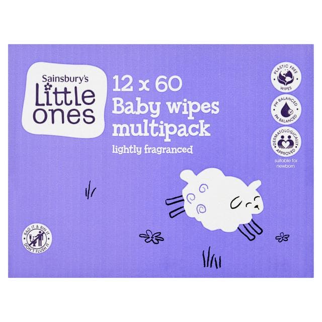 Little Ones Fragranced Bio Baby Wipes 12x60 - gallery image 1