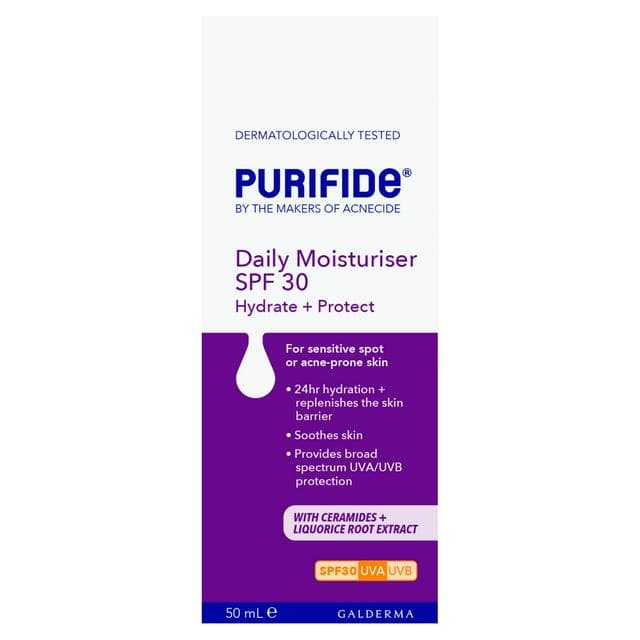 Purifide Daily Moisturiser SPF 30 50ml - gallery image 1