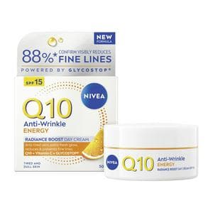 Nivea Q10 Energy Anti Wrinkle Day Cream Moisturiser SPF15 50ml