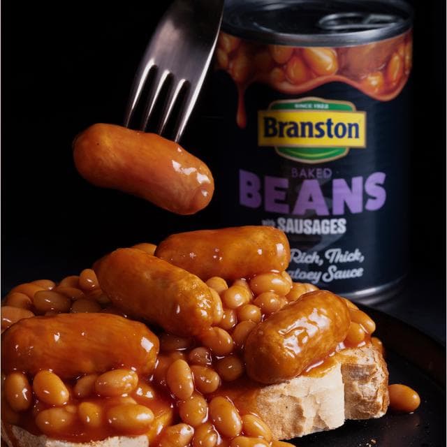 Branston Baked Beans & Sausages 405g - gallery image 2
