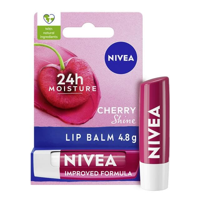 Nivea Cherry Shine Lip Balm 4.8g - gallery image 1