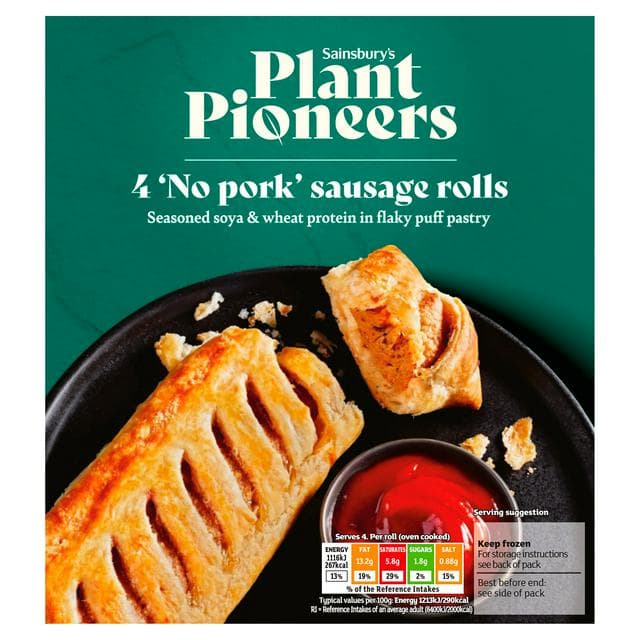 Plant Pioneer No Pork Sausage Rolls 400g - gallery image 1