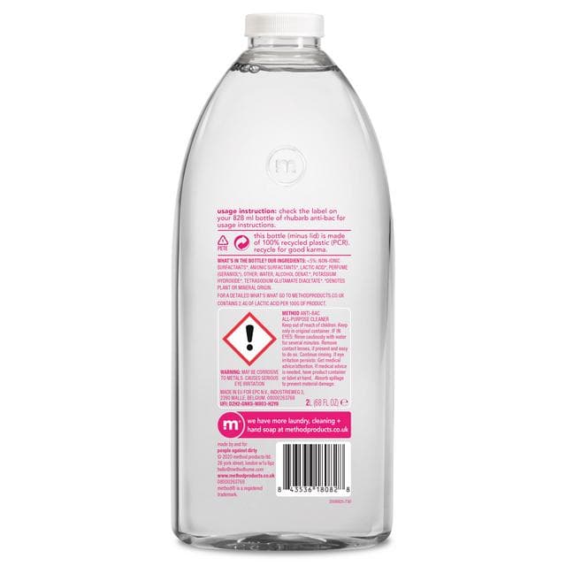 Method Refill Anti-Bacterial Cleaner Wild Rhubarb 2L - gallery image 2