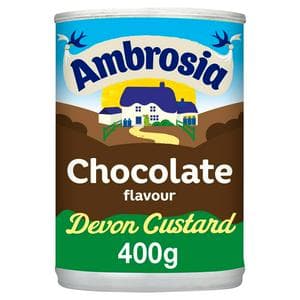 Ambrosia 400g Chocolate Custard Dessert Can