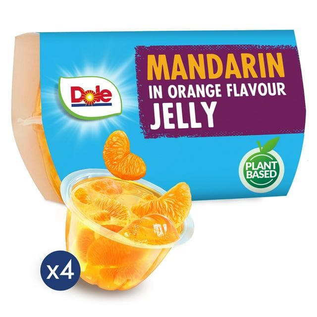 Dole Fruit in Jelly Mandarins in Orange Flavour Jelly x4 492g - gallery image 1