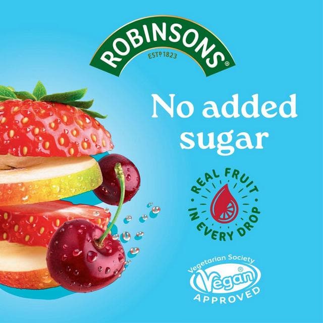 Robinsons Double Strength Summer Fruits No Added Sugar Fruit Squash 1.75L - gallery image 2