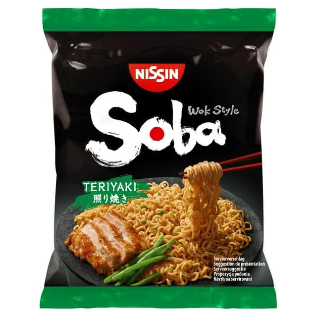 Nissin Soba Teriyaki Wok Style Stir Fry Noodles 110g - gallery image 1