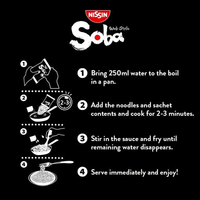 Nissin Soba Teriyaki Wok Style Stir Fry Noodles 110g - gallery image 3