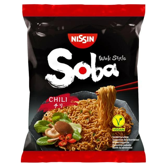 Nissin Soba Chilli Wok Style Stir Fry Noodles 111g - gallery image 1