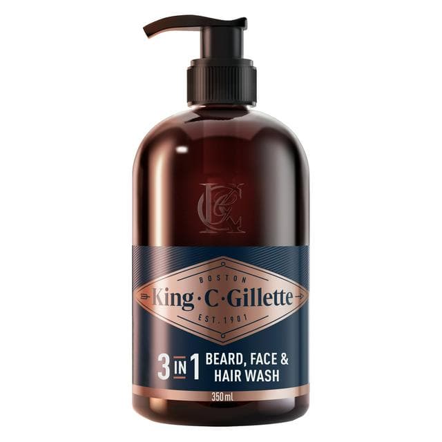 Gillette King C Mens Beard & Face Wash 350ml - gallery image 1