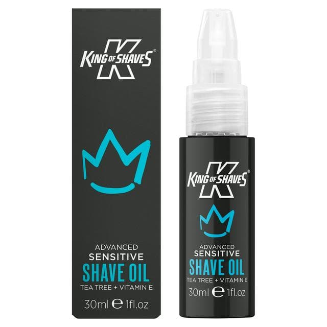 King of Shaves Refillable Sensitive Advanced Shave Oil 30ml - gallery image 1