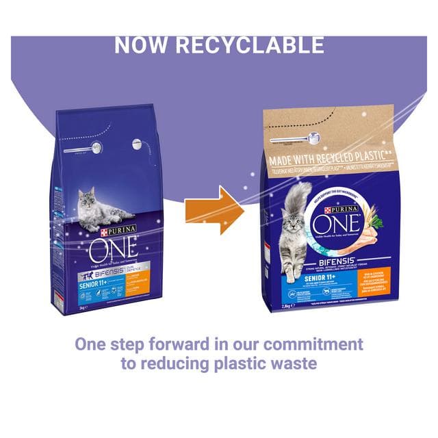 Purina One Senior 11+ Chicken Dry Cat Food 2.8kg - gallery image 6