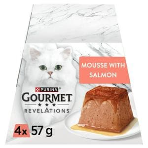 Gourmet Revelations Mousse Salmon Wet Cat Food 4 x 57g