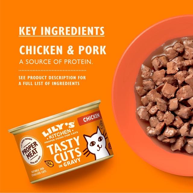 Lily's Kitchen Chicken Tasty Cuts in Gravy Cat Food 85g - gallery image 2