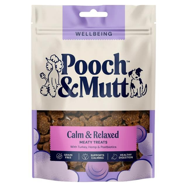 Pooch & Mutt Turkey & Hemp Probiotic Meaty Treats for Calming 120g - gallery image 1