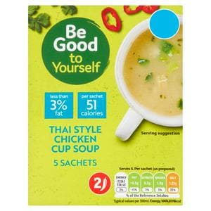 Sainsbury's Be Good to Yourself Thai Style Chicken Cup Soup 5x15g