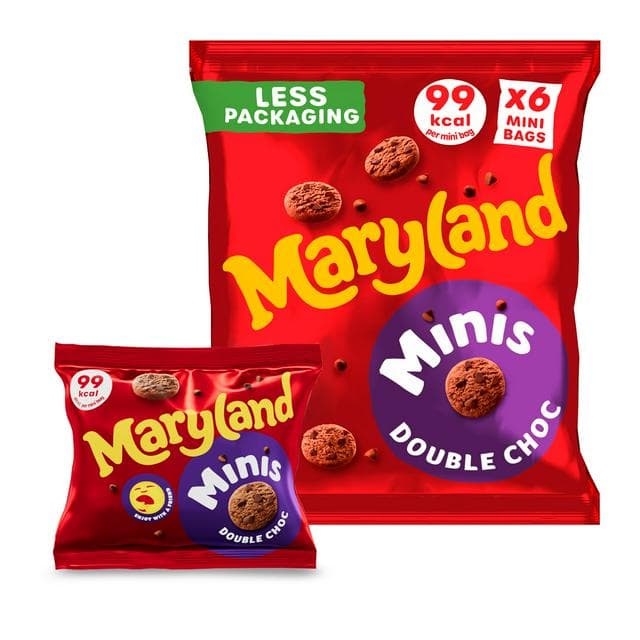 Maryland 6 Cookies Minis Multipacks Double Chocolate - gallery image 1