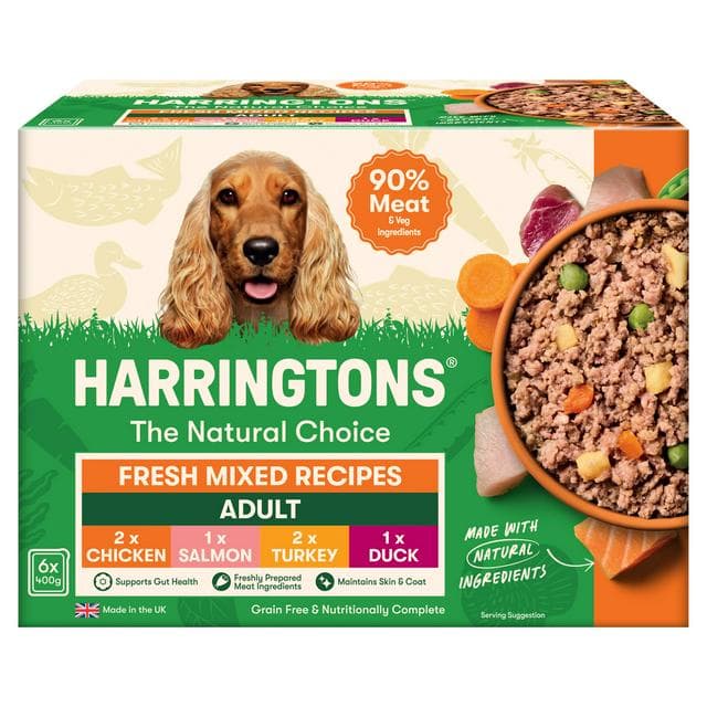 Harringtons Fresh Mixed Recipes with Veg Adult Grain Free Dog Food 6 x 400g - gallery image 1