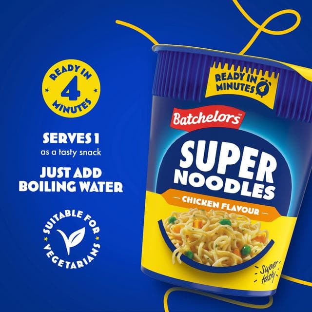 Batchelors Big Super Noodles Pot BBQ Beef Flavour 100g - gallery image 2