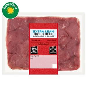 Sainsbury's British or Irish Extra Lean Diced Beef 500g