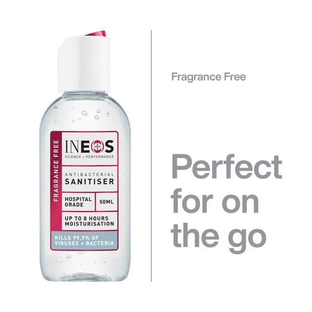 Ineos Antibacterial Anti Viral Hand Sanitiser Gel 50ml - gallery image 2