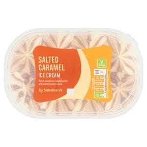 Sainsbury's Caramel & Vanilla Ice Cream 900ml