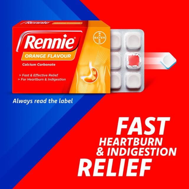 Rennie Orange Flavour Chewable Tablets x72 - gallery image 2