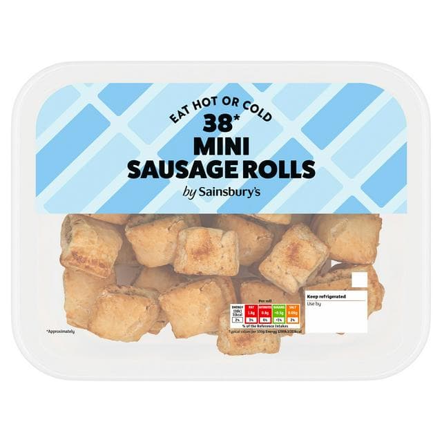 Sainsbury's Mini Sausage Rolls x38 380g - gallery image 1