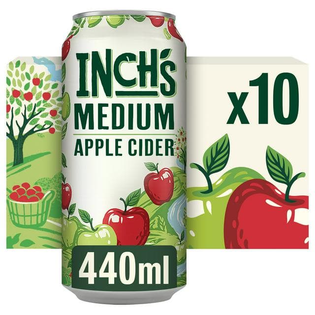 Inch's Medium Apple Cider 4.5% ABV Multipack Can 10 x 440ml - gallery image 1