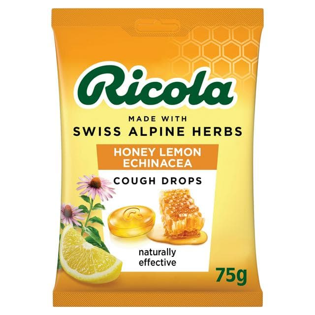 Ricola Honey Lemon Echinacea Cough Drops 75g - gallery image 1