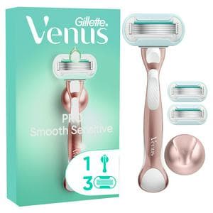 Venus Deluxe Smooth Sensitive RoseGold Razor - 3 Blades
