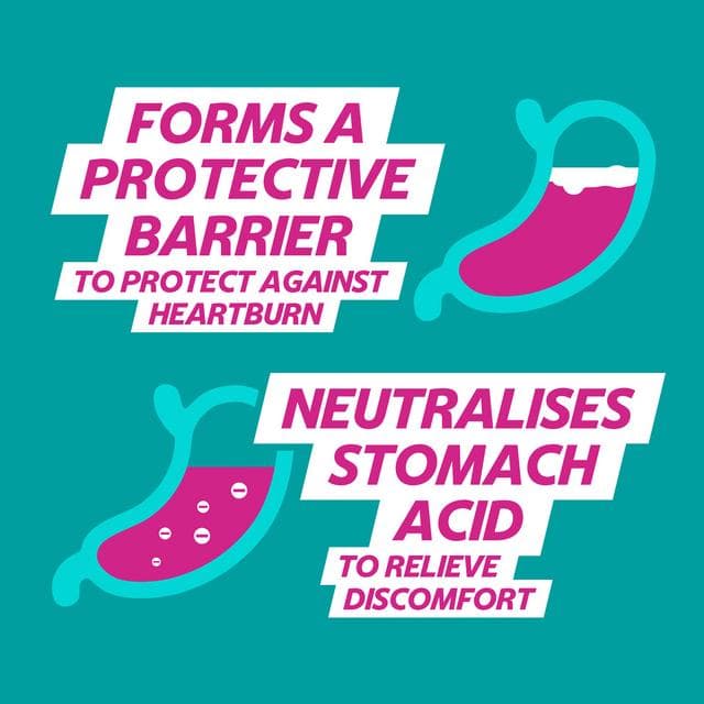 Gaviscon Double Action Heartburn & Indigestion Mixed Berries Tablets x48 - gallery image 4