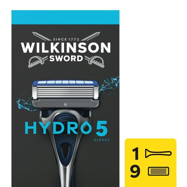 Wilkinson Sword Hydro 5 Men's Razor Handle + 9 Blade Refills - gallery image 1