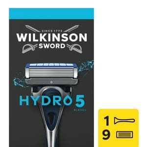 Wilkinson Sword Hydro 5 Men's Razor Handle + 9 Blade Refills