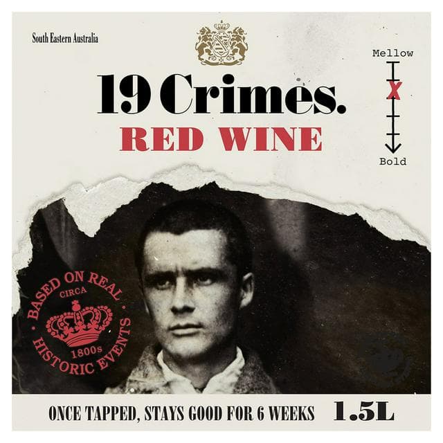 19 Crimes Red Boxed Wine 150cl - gallery image 1