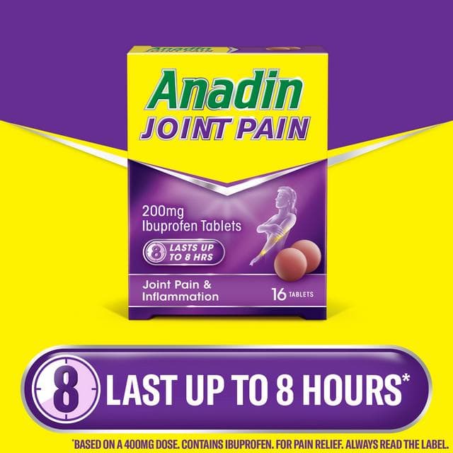 Anadin Joint Pain Relief Ibuprofen Tablets x16 - gallery image 2