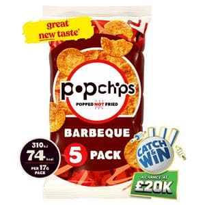 Popchips 5 x 17g Barbeque Multipack Crisps