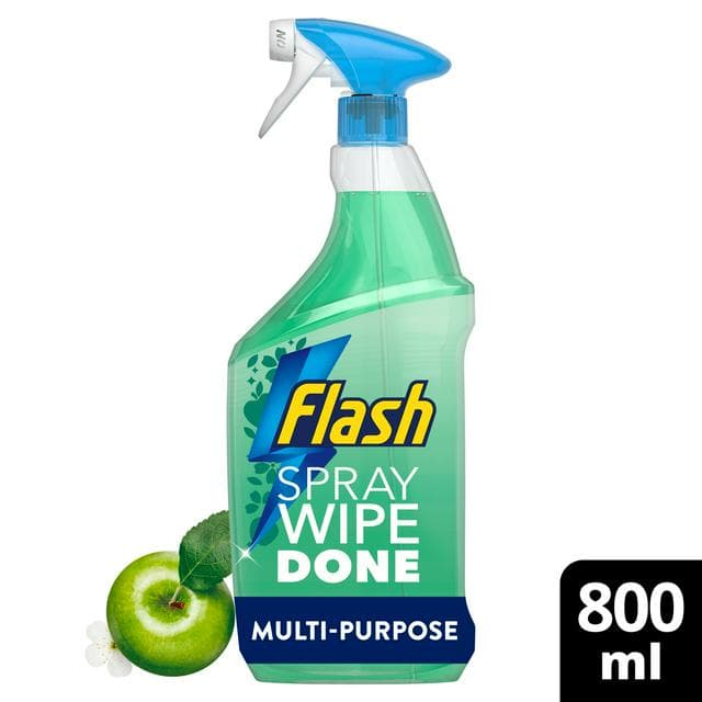 Flash Spray Wipe Done Antibac Multi Purpose Cleaning Spray Apple 800ml - gallery image 1
