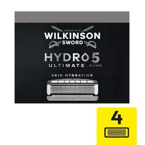 Wilkinson Sword Hydro 5 Ultimate Men's Razor Blades Refills x4