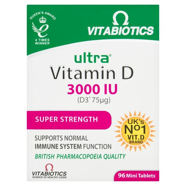 Ultra Vitamin D 3000 IU Super Strength Mini Tablets x96 - gallery image 1