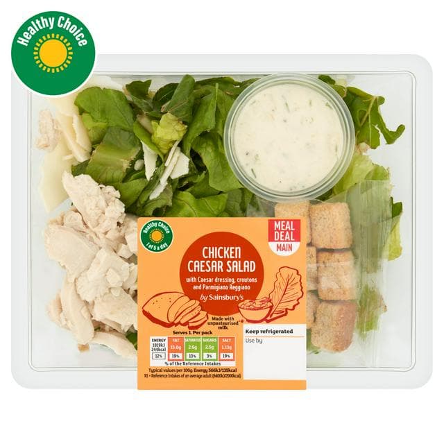 Sainsbury's 180g Chicken Caesar Salad - gallery image 1