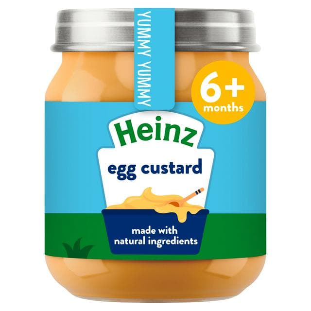Heinz Egg Custard Baby Food Jar 6+ Months 120g - gallery image 1