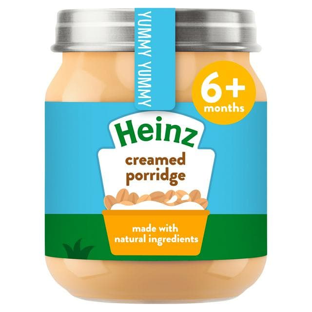 Heinz Creamed Porridge Baby Food Jar 6+ Months 120g - gallery image 1