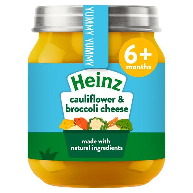 Heinz By Nature Cauliflower & Broccoli Cheese Baby Food Jar 6+ Months 120g - gallery image 1