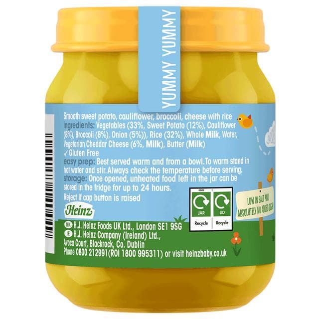 Heinz By Nature Cauliflower & Broccoli Cheese Baby Food Jar 6+ Months 120g - gallery image 2