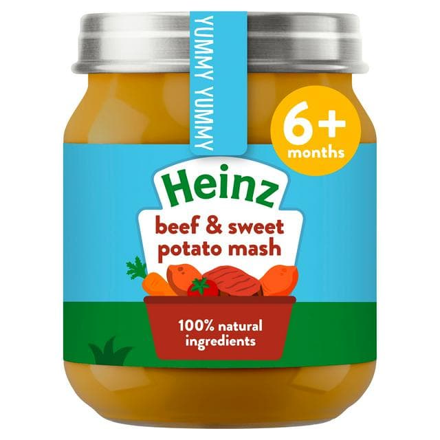 Heinz By Nature Beef & Sweet Potato Mash Baby Food 6+ Months 120g - gallery image 1