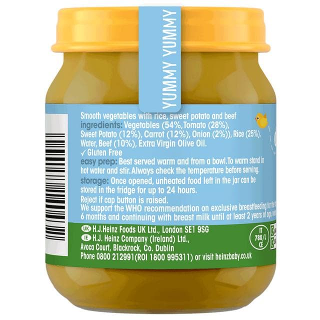 Heinz By Nature Beef & Sweet Potato Mash Baby Food 6+ Months 120g - gallery image 2