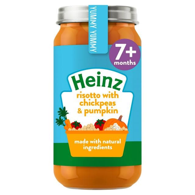 Heinz Risotto with Chickpeas & Pumpkin Baby Food Jar 7+ Months 200g - gallery image 1
